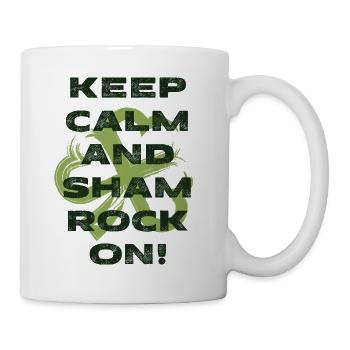 Keep calm and shamrock on (2) - Mug - white - Right