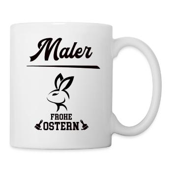 Maler Ostern Geschenk Malerei Meister Azubi Chef - Tasse - Weiß - Rechts
