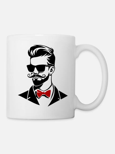 Bräutigam Stylisch - Tasse - Weiß