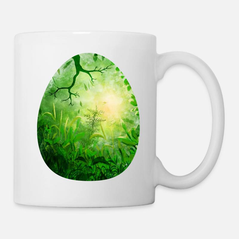Dragon Egg Green - Mug - white