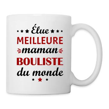 Élue meilleure maman bouliste, fête des mères - Mug blanc - blanc - Droite