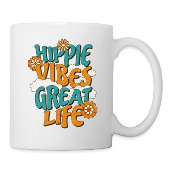 Hippie Vibes - Tasse - Weiß - Rechts