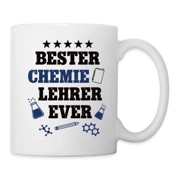 Bester Chemie Lehrer Schule Chemielehrer Professor - Tasse - Weiß - Rechts