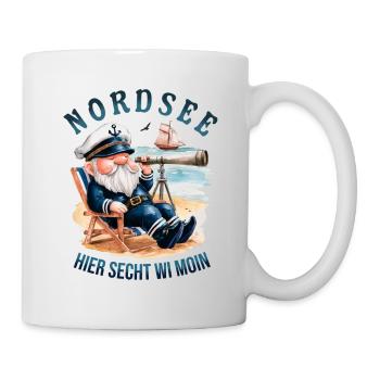 Ici, nous disons MOIN - Mer du Nord - Mug blanc - blanc - Droite