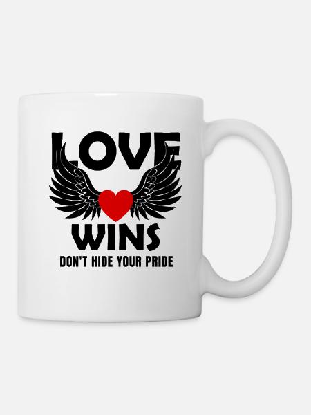Love wins Don t Hide Your Pride - Mug - white