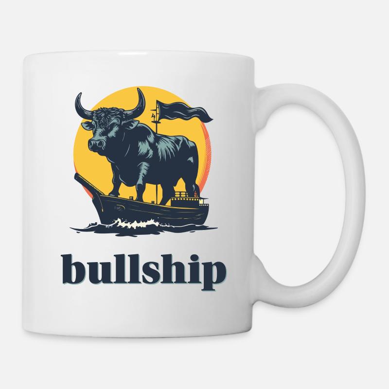 Bullship rétro - Mug blanc - blanc
