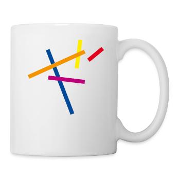minimal muster ornament - Tasse - Weiß - Rechts