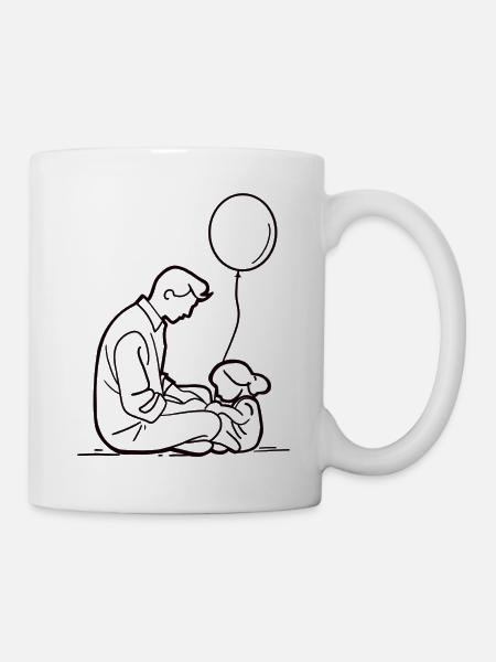 Vaterliebe - Tasse - Weiß