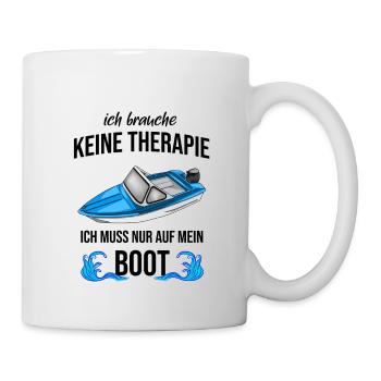 Bateau - Je n’ai pas besoin de thérapie, juste mon bateau - Mug blanc - blanc - Droite