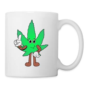 Der Bloom - Weed Cannabis Stoned Hanf Marihuana - Tasse - Weiß - Rechts