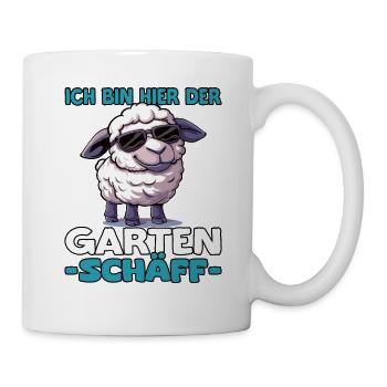 Ich bin hier der Garten Schäff | Chef Gärtner - Tasse - Weiß - Rechts