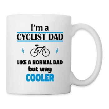 Ich bin ein Fahrrad-Papa - Tasse - Weiß - Rechts