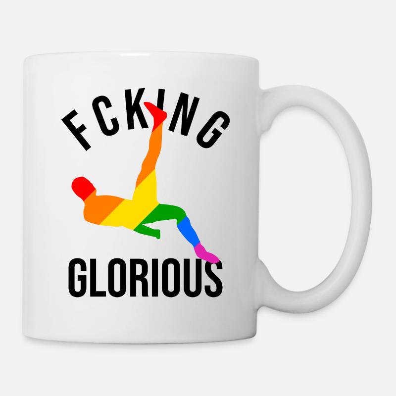 Football overhead kick cool gift - Mug - white