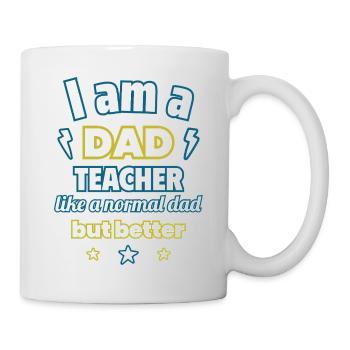 Ich bin ein Papa Lehrer,geschenk vatertag - Tasse - Weiß - Rechts