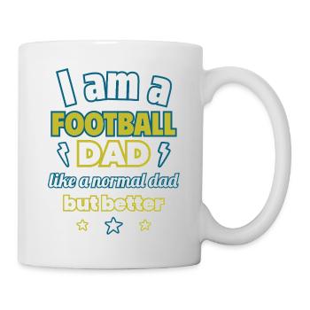 Je suis un papa footballeur, cadeau de fête des pères - Mug blanc - blanc - Droite