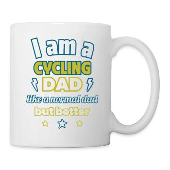 Papa RADFAHRER, Vatertagsgeschenk,Radfahren,Sport - Tasse - Weiß - Rechts