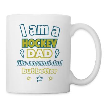 Hockey-Papa, Vatertagsgeschenk,Hockey,Sport - Tasse - Weiß - Rechts