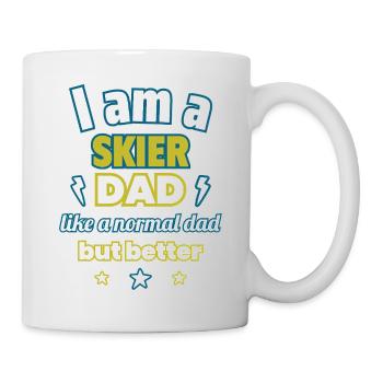 Dad SKIER, Father's Day Gift, Skiing,Sports - Mug - white - Right