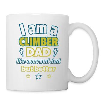 Papa CLIMBER, Cadeau de fête des pères,Escalade,Sports - Mug blanc - blanc - Droite