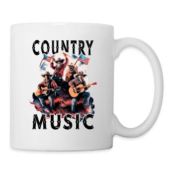 Country Music Guitar Guitarist Singer USA Vintage - Mug - white - Right