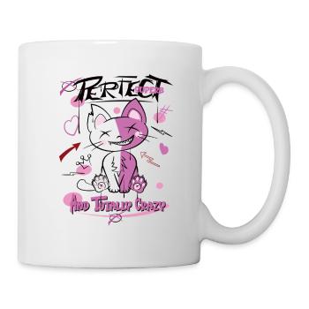 Chat, Parfait Et Fou, Graffiti - Mug blanc - blanc - Droite
