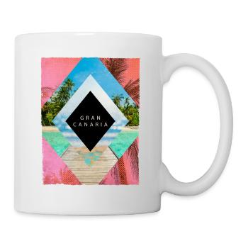 Gran Canaria Palm Trees Summer Sun Beach Sea - Mug - white - Right