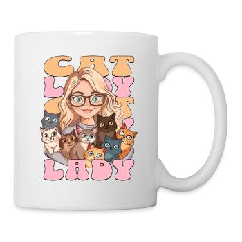 Chats Chat Dame Femme Fille J’aime Chats Drôle - Mug blanc - blanc - Droite