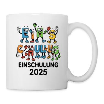 ABC-Gang – Einschulung 2025 - Tasse - Weiß - Rechts