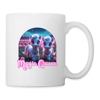 Two Cute Ponies - Magic Queen - Mug - white - Right