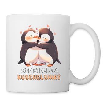 Chemise Câline Officielle Pingouins Amour Coeur Doux - Mug blanc - blanc - Droite