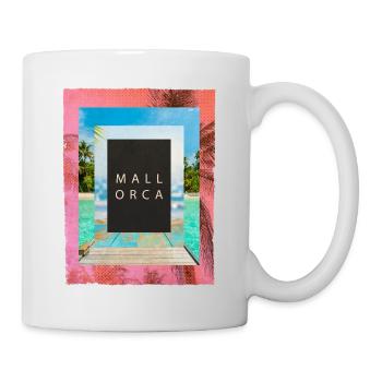 Majorque Été Soleil Plage Mer Palmiers Fête - Mug blanc - blanc - Droite