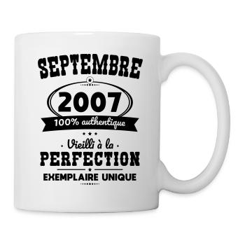 18th birthday - September 2007 Perfection - Mug - white - Right