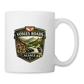 Routes des Vosges en Alsace - Mug blanc - blanc - Droite