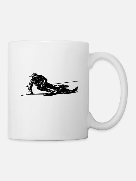 Skieur 3 - Mug blanc - blanc