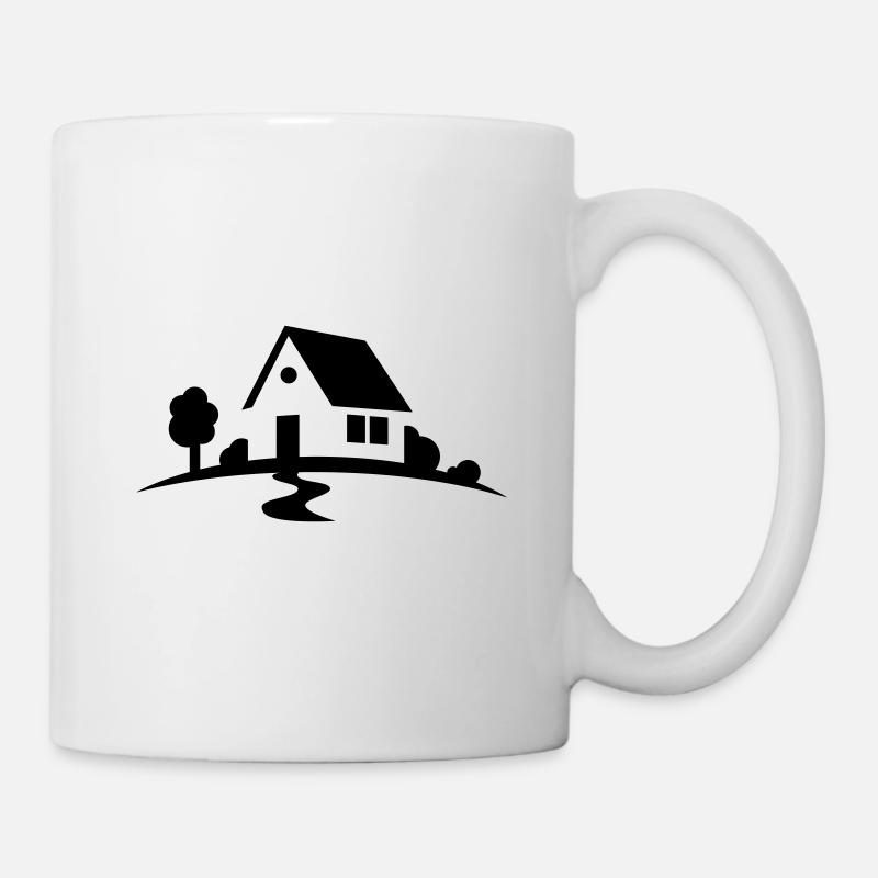 maison - Mug blanc - blanc