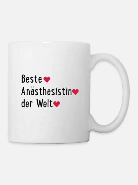 beste anästhesistin - Tasse - Weiß