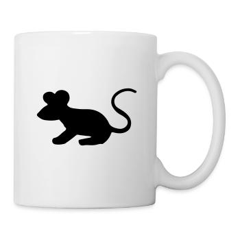 Rat & mouse design / rat & mouse / gift - Mug - white - Right