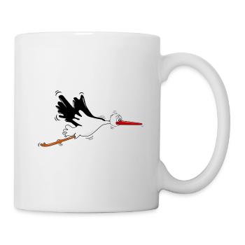 Animal Cigogne Alsace - Mug blanc - blanc - Droite