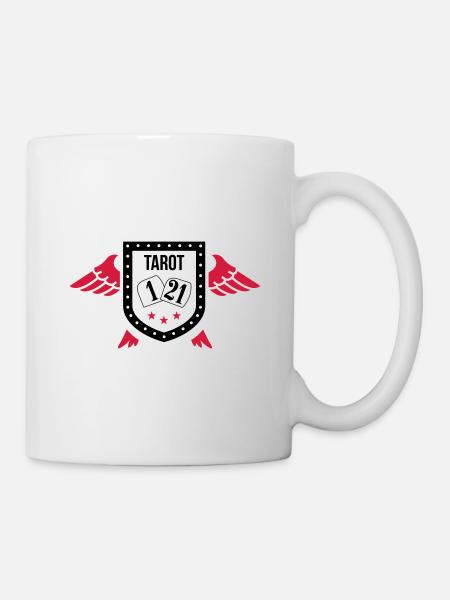 Jeu de tarot français - Mug blanc - blanc