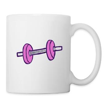 Dumbbell weights - Mug - white - Right