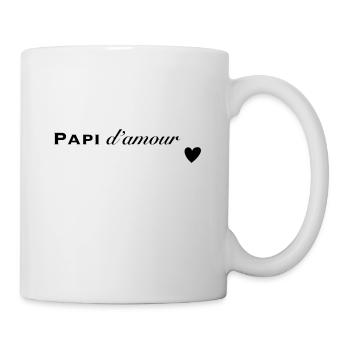 Papi d’amour - Mug blanc - blanc - Droite