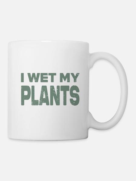 I wet my plants - Mug blanc - blanc