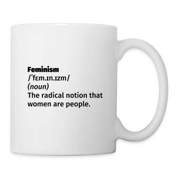 Feminismus Definition - Tasse - Weiß - Rechts