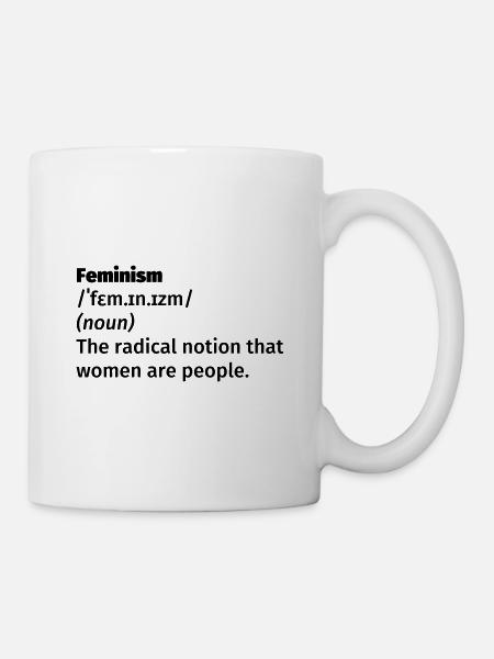 Feminismus Definition - Tasse - Weiß