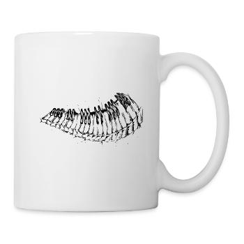Klavier - Tasse - Weiß - Rechts
