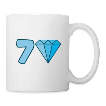 Diamant du 70e anniversaire - Mug blanc - blanc - Droite