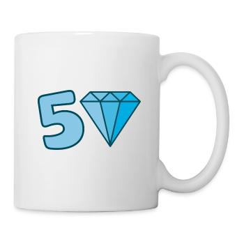 Diamant du 50e anniversaire - Mug blanc - blanc - Droite