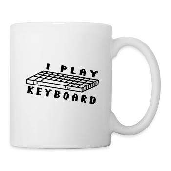 I Play The Keyboard Programmer Software Developer - Tasse - Weiß - Rechts
