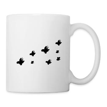 insects symbol butterfly bee fly - Mug - white - Right
