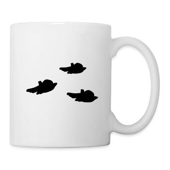 Symbol three birds cartoon - Mug - white - Right